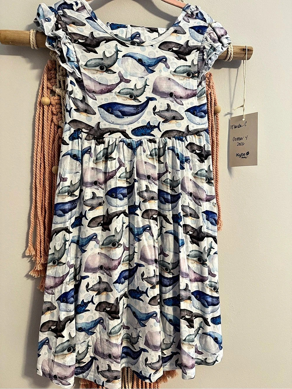 Bums and Roses Girls Dress and Shorts Set